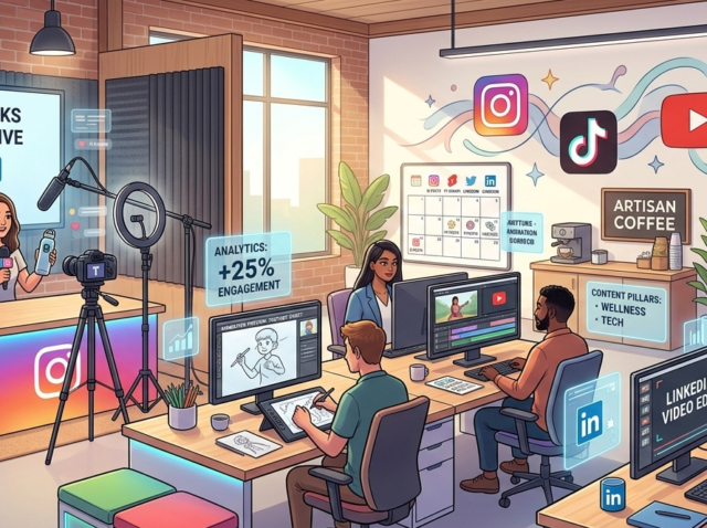 Social media video production services for businesses