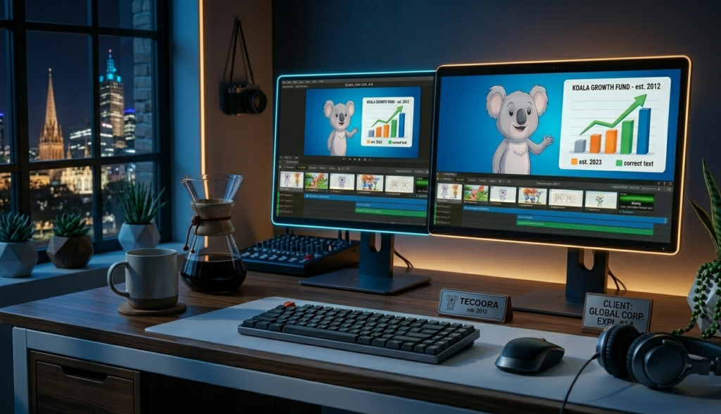 animated explainer video production Melbourne editing process